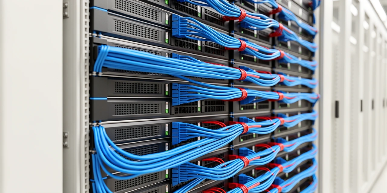 Server rack infrastructure representing data mapping
